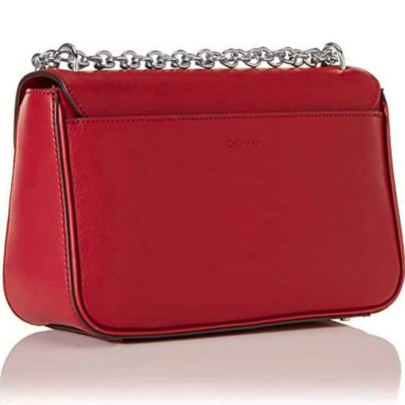 Calvin Klein Statement Series Lock Daytonna Convertible Shoulder Bag - Picture 3 of 7